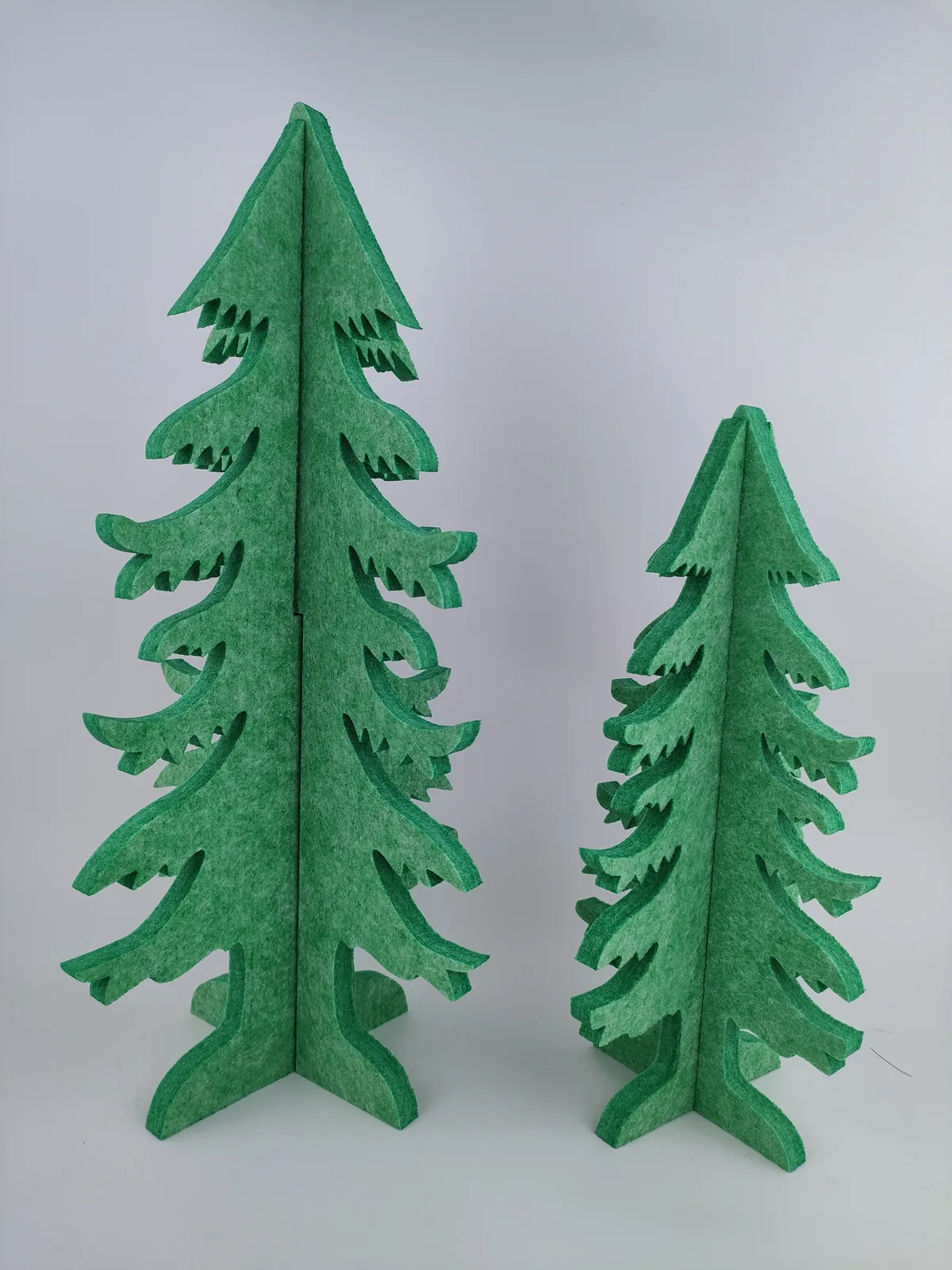 Green Wood Tree Pair — view 1