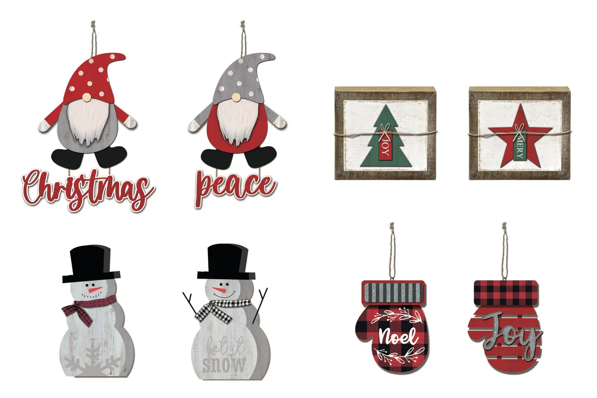 Christmas hanging and tabletop décor assortment